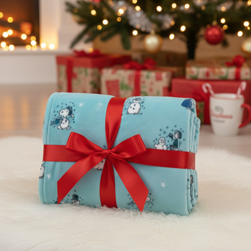 snuzzle™ - Peanuts Holiday Plush Throw Blanket